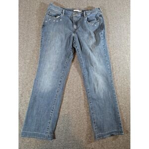Levi's Jeans Women's 505 Straight Leg  W31 L27 Embroidered Front Pockets Size 12